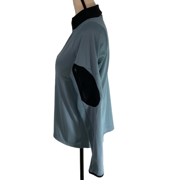 Pearl Izumi 1/2 Zip Pullover Jacket Blue Gray Size Large Arm Pocket - Picture 4 of 14